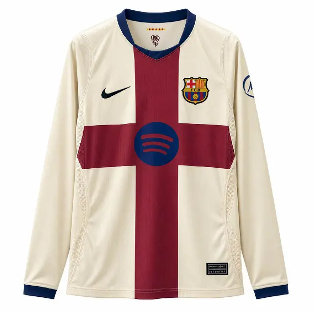 2026/2027 Long Sleeve Barcelona Fourth Away Shirt