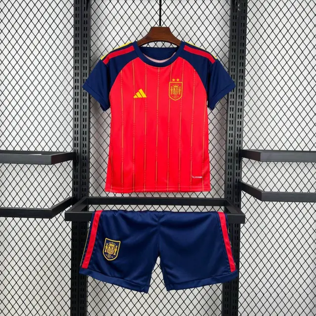 Conjunto Espanha Principal 2026 Campeã Duas Estrelas Criança