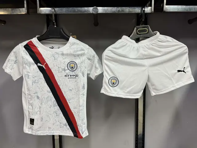 Completino Bambino Manchester City x KidSuper 2025/26 Bianco