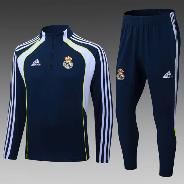 Tuta Allenamento Real Madrid Mezza Zip 2025/26 Blu Royal