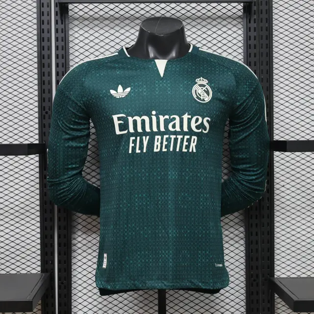 Camiseta Real Madrid Segunda Equipación 2026/27 Versión Jugador Manga Larga