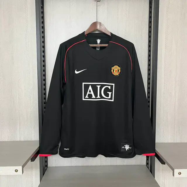 Maillot Retro Manchester United Third 2007/08 Manches Longues