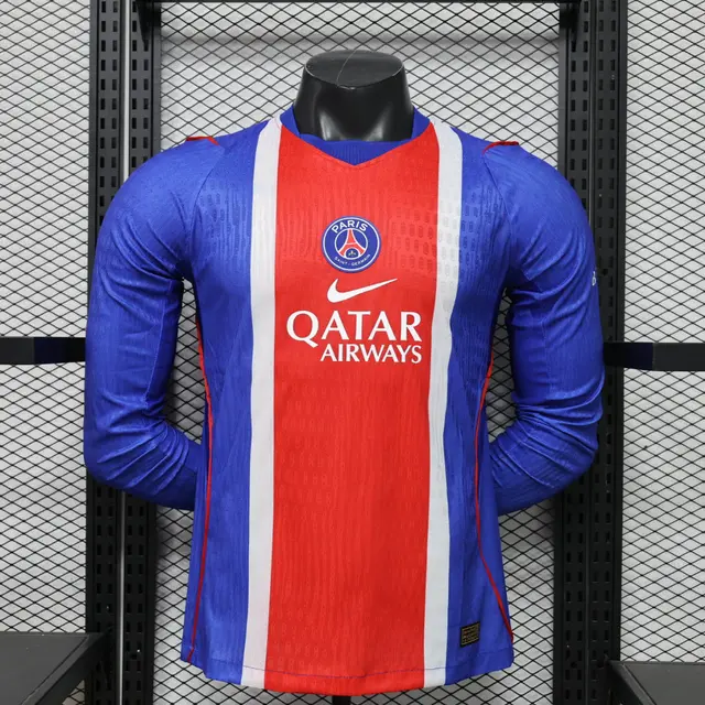 2026/2027 Player Version Long Sleeve Psg Paris Saint-Germain Home Shirt