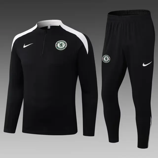 Tuta Allenamento Chelsea Mezza Zip 2025/26 Nera