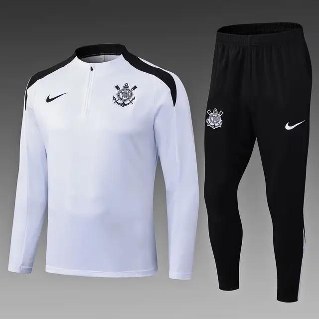 Survêtement Training Corinthians Paulista Demi-Zip 2025/26 Blanc
