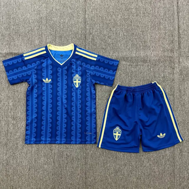 Camiseta Suecia Segunda Equipación 2026 Niño