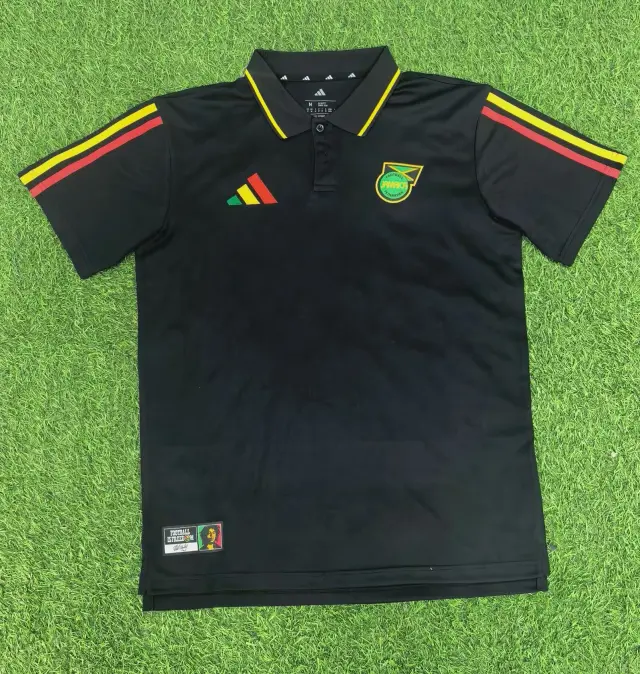 2026 Jamaica POLO Shirt Black Shirt