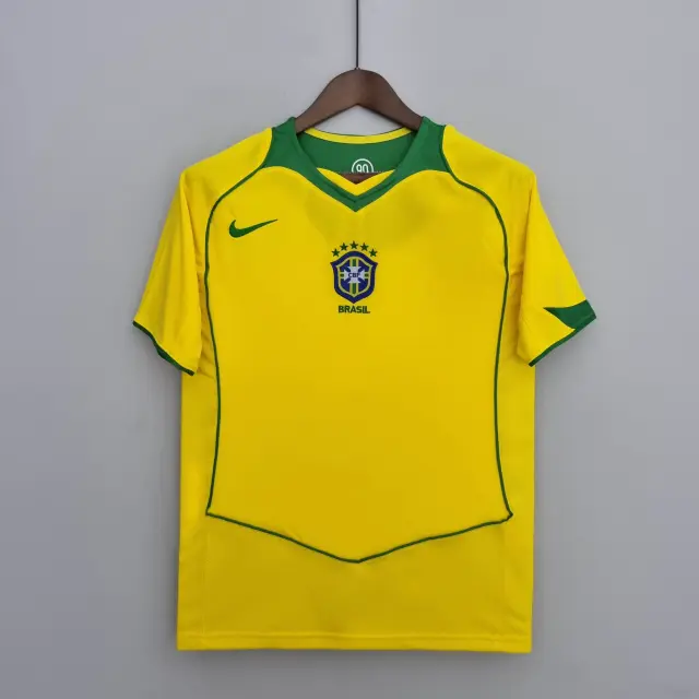 Maillot Retro Brésil Domicile 2004
