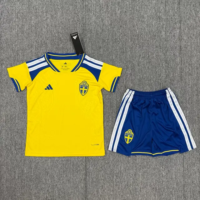 Camiseta Suecia Primera Equipación 2026 Niño